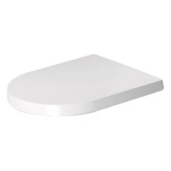 Duravit ME by Stark Compact Soft Close Toilet Seat - White Satin Matt - 0020192600