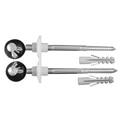 Duravit Fixing kit for Wall Hung Toilet and Bidet - Chrome Caps - 0065001000