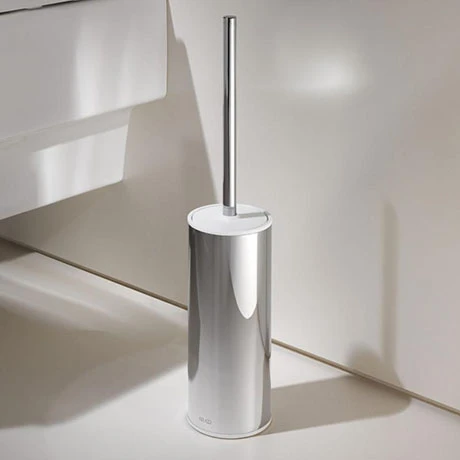 Keuco Moll Toilet Brush & Holder - Chrome/White 3 Keuco Moll Toilet Brush & Holder - Chrome/White