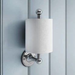Chatsworth 1928 Traditional Spare Toilet Roll Holder - Chrome -Jeme Shop 105CHT d2 460