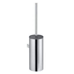 Keuco Moll Wall Mounted Toilet Brush & Holder - Chrome/Anthracite