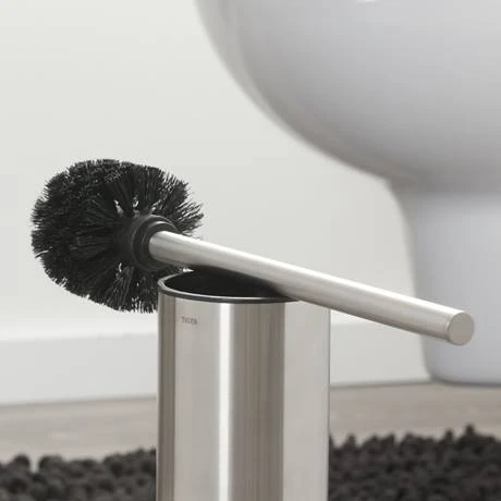 Tiger Colar Freestanding Toilet Brush & Holder - Brushed Stainless Steel 4 Tiger Colar Freestanding Toilet Brush & Holder - Brushed Stainless Steel - Image 2
