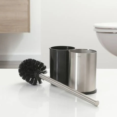 Tiger Colar Freestanding Toilet Brush & Holder - Brushed Stainless Steel 5 Tiger Colar Freestanding Toilet Brush & Holder - Brushed Stainless Steel - Image 3