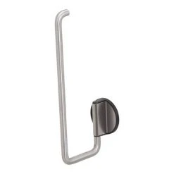 Tiger Tune Spare Toilet Roll Holder - Brushed Stainless Steel/Black -Jeme Shop 1325430946 D3 460