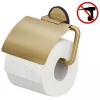Tiger Tune Toilet Roll Holder with Cover - Brushed Brass/Black -Jeme Shop 1326635646 P