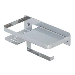 Tiger Caddy Toilet Roll Holder with Shelf - Chrome -Jeme Shop 1401430346 D3 460