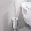 Keuco Plan Wall Mounted Toilet Brush & Holder - Chrome/White -Jeme Shop 14972010100 P