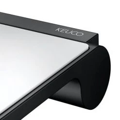 Keuco Plan Toilet Roll Holder with Shelf - Black -Jeme Shop 14973370000 D4 460