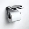 Keuco Plan Toilet Roll Holder with Shelf - Black -Jeme Shop 14973370000 P