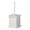 White Wooden Toilet Brush Holder with Brush - 1600958 2 White Wooden Toilet Brush Holder with Brush - 1600958 -Jeme Shop 1600958 n p