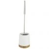 Wenko Bamboo Ceramic Toilet Brush & Holder - 17676100 -Jeme Shop 17676100 p