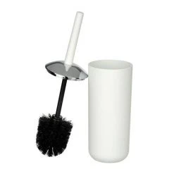 Wenko Brasil White Toilet Brush & Holder - 21205100 -Jeme Shop 21205100 D1 460