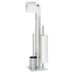 Wenko Rivalta Freestanding Toilet Set with Integrated Spare Roll Holder - 21564100