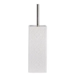 Wenko Cordoba White Ceramic Toilet Brush + Holder - 22651100 -Jeme Shop 22651100 D1 460