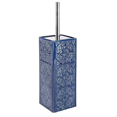 Wenko Cordoba Blue Ceramic Toilet Brush + Holder - 22654100 3 Wenko Cordoba Blue Ceramic Toilet Brush + Holder - 22654100