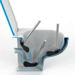 Wenko White Rimless Toilet Brush - 23344100 -Jeme Shop 23344100 d3 460