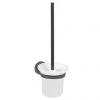 JTP Vos Brushed Black Toilet Brush & Holder -Jeme Shop 27165BBL P