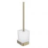 JTP Hix Brushed Brass Toilet Brush & Holder -Jeme Shop 33165BBR P