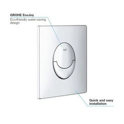 Grohe Skate Air WC Wall Flush Plate - Chrome - 38505000 -Jeme Shop 38505000 D6 460