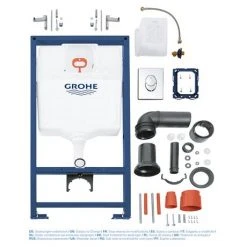 Grohe Rapid SL 1.13m Low Noise 3 in 1 Set Support Frame for Wall Hung WC - 38721001 -Jeme Shop 38721001 D3 460