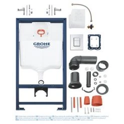 Grohe Rapid SL 1.13m 3 in 1 Set Support Frame for Wall Hung WC - 38772001 -Jeme Shop 38772001 D4 460
