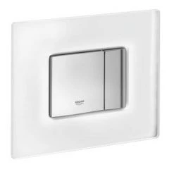 Grohe Skate Cosmopolitan WC Wall Flush Plate - Chrome/daVinci Satin - 38845MF0 -Jeme Shop 38845MF0 D1 460