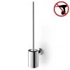 Zack Scala Stainless Steel Wall Mounted Toilet Brush + Mount Adhesive -Jeme Shop 40055 30004 P