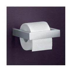 Zack Linea Wall Mounted Toilet Roll Holder - Stainless Steel - 40386 -Jeme Shop 40386 d 375