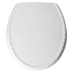 Bemis - 5023AR Rope Design Toilet Seat - White - 5023AR000