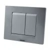 Wirquin Essential Dual Flush Plate - Matt Chrome -Jeme Shop 55720349 P