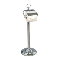 Miller - Classic Freestanding Toilet Roll Holder with Lid - 5658CH