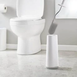 Joseph Joseph Flex Smart Toilet Brush & Holder - White/Grey - 70515 -Jeme Shop 70515 D3 460