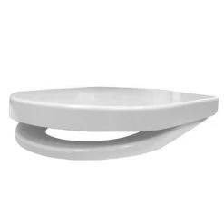 Euroshowers ONE Seat Short D-Shape Soft Close Toilet Seat - White - 88210 -Jeme Shop 80210 n d2 375