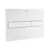 Roca PL7 Operating Panel Dual Flush Plate - Matt White - 890088207 -Jeme Shop 890088207 p