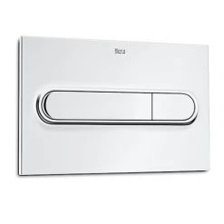 Roca PL1 Dual Flush Plate for Concealed Cisterns - Chrome