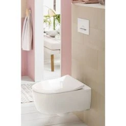Villeroy and Boch ViConnect Glass Glossy White Dual Flush Plate - 922160RE -Jeme Shop 922160RE D2 460
