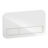 Villeroy and Boch ViConnect Glass Glossy White Dual Flush Plate - 922400RE 1 Villeroy and Boch ViConnect Glass Glossy White Dual Flush Plate - 922400RE -Jeme Shop 922400RE P
