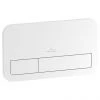 Villeroy and Boch ViConnect White Dual Flush Plate - 92249068
