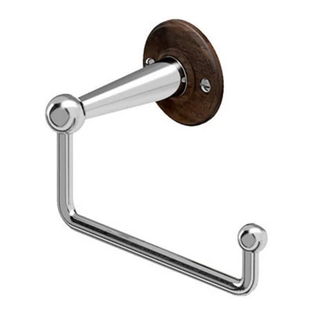 Burlington Toilet Roll Holder without Cover - Walnut - A16WAL 3 Burlington Toilet Roll Holder without Cover - Walnut - A16WAL