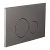 BagnoDesign Aquaeco Anthracite Dual Flush Plate with Round Buttons -Jeme Shop AQE K5230 K ESG7 P
