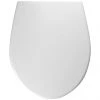 Twyford Alcona Toilet Seat and Cover with Bottom Fix Metal Hinges -Jeme Shop AR7853WH P