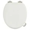 Burlington Soft Close Toilet Seat with Chrome Hinges and Handles - Sand -Jeme Shop ARCS43 NKL P