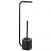 Arezzo Black Free Standing Toilet Brush + Roll Holder -Jeme Shop AZ377B p