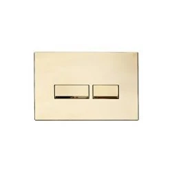 Arezzo Compact Concealed Cistern with Brushed Brass Flush Plate - Square Buttons 9 Arezzo Compact Concealed Cistern with Brushed Brass Flush Plate - Square Buttons -Jeme Shop AZCCBRAS d1 460