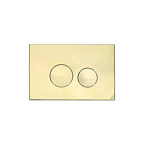 Arezzo Compact Concealed Cistern with Gold Flush Plate - Round Buttons 4 Arezzo Compact Concealed Cistern with Gold Flush Plate - Round Buttons - Image 2