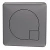 Arezzo Modern Gun Metal Grey Square Flush Plate - 70 x 70mm 2 Arezzo Modern Gun Metal Grey Square Flush Plate - 70 x 70mm -Jeme Shop AZSQGG M