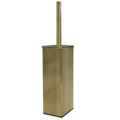 Arezzo Square Toilet Brush Antique Brass