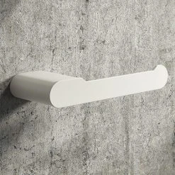 Arezzo Matt White Toilet Roll Holder
