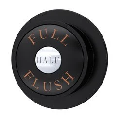 Chatsworth Traditional Dual Flush Push Button - Black