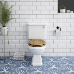 Carlton Soft Close Toilet Seat with Chrome Hinges - Various Colour Options -Jeme Shop CARL SEAT VC d3 460